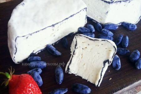 Полумягкий сыр с корочкой из фруктовой золы и белой плесени